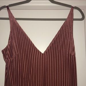 Velvet stripped dress